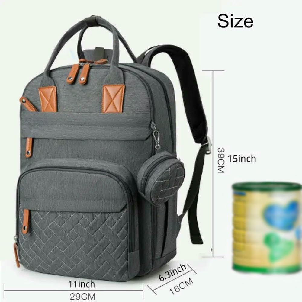 JJDFW Torba na pieluchy Plecak Baby Essentials Travel Tote Wielofunkcyjna wodoodporna z podkładką do przewijania paski do wózka duża