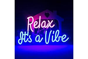 Relax It's A Vibe Neon Sign Home Decor