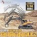 kolegend 3 in 1 Remote Control Excavator Toy 1/14 Scale RC Excavator, 15 Channel Upgrade Full Functional Construction Vehicles with Tools Metal Breaker and Electric Gripper(Yellow/Black)