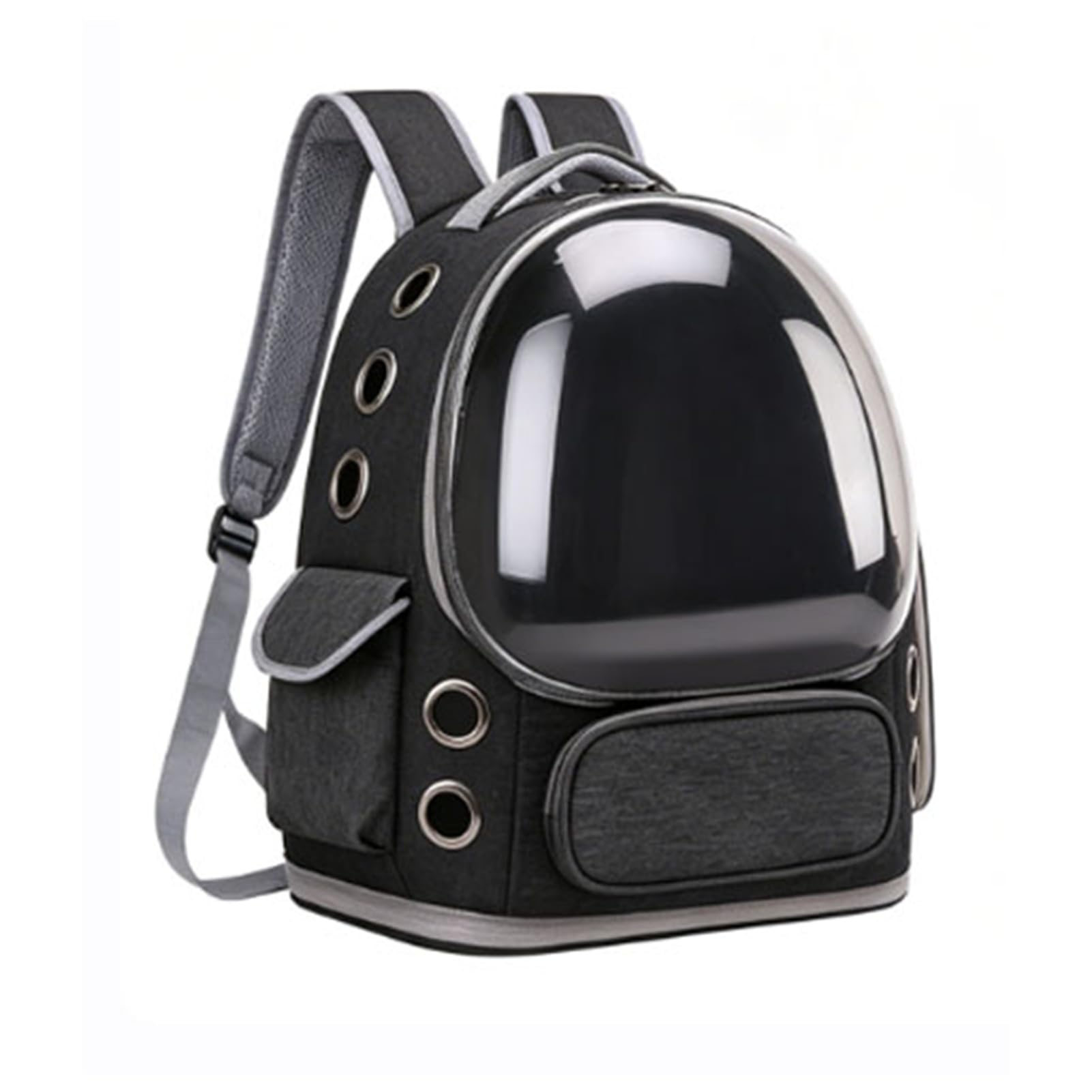 banapoy Katzen-Rucksackträger,Atmungsaktiver Großer Haustier-Rucksack mit Transparentem Fenster für Reisen,Wandern,Spazierengehen,Einkaufen,Auto, Mehrere Lüftungslöcher,Unter 6,8 Kg