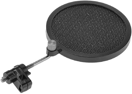 Professional Mikrofon Schutz Langlebig Schwarz Studio Mikrofone Wind Screen Pop Filter Mask Schild