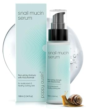96% Snail Mucin Serum with Niacinamide, Snail Serum for Face, Hydrating Serum Snail Mucin Essence Face Serums for Anti Aging Serum 3.34 Fluid Ounces