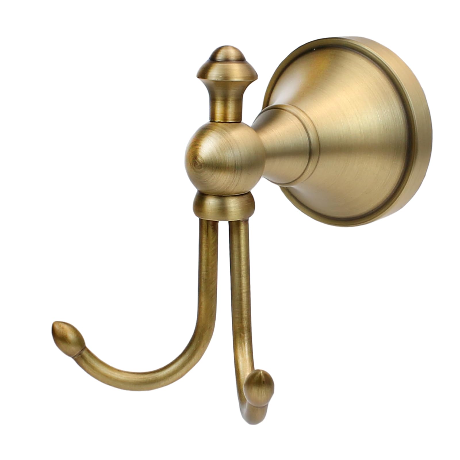 QULYEA Antique Brass Towel Hook,Vintage Brass Wall Hooks Wall Mounted,Robe Hooks for Bathrooms Accessories
