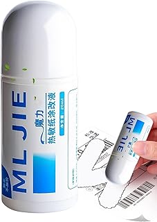 Fluido de proteção de dados de papel térmico, fluido de proteção de privacidade em forma de caneta de marcação | Suprimentos de correção de papel de proteção contra roubo para identidade, extratos bancários, endereço de entrega Ngumms