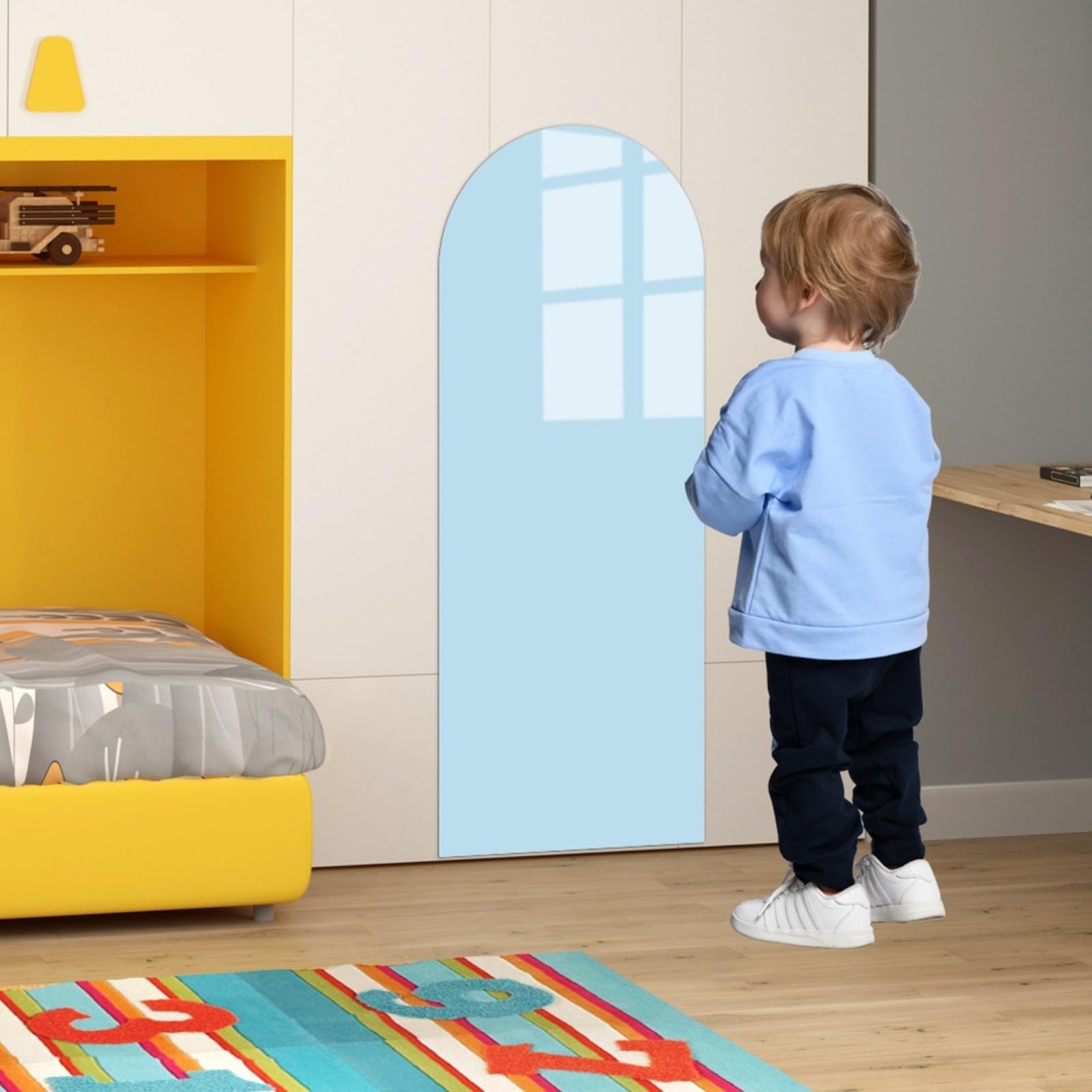 Magnetische Kreidetafel Wandaufkleber aus PVC, abnehmbar und beschreibbar, für Kinderzimmer, Spielzimmer und Klassenzimmer, inkl. bunter Kreide und Wischtuch(C)