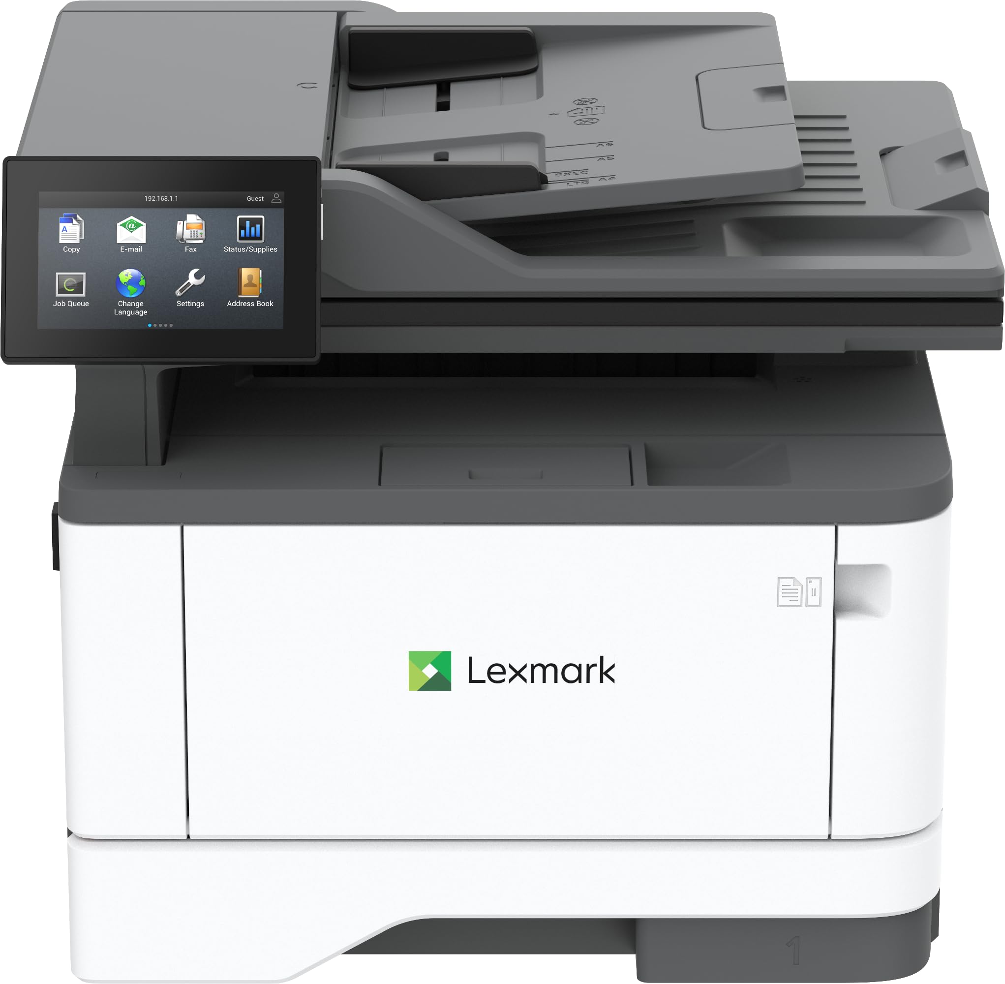 Lexmark MX432adwe Monochrome Laser Printer, Integrated Duplex, Recommended Monthly Page Volume: 800-8,000 Pages, Print Speed: Up to 42 ppm (29S8100)