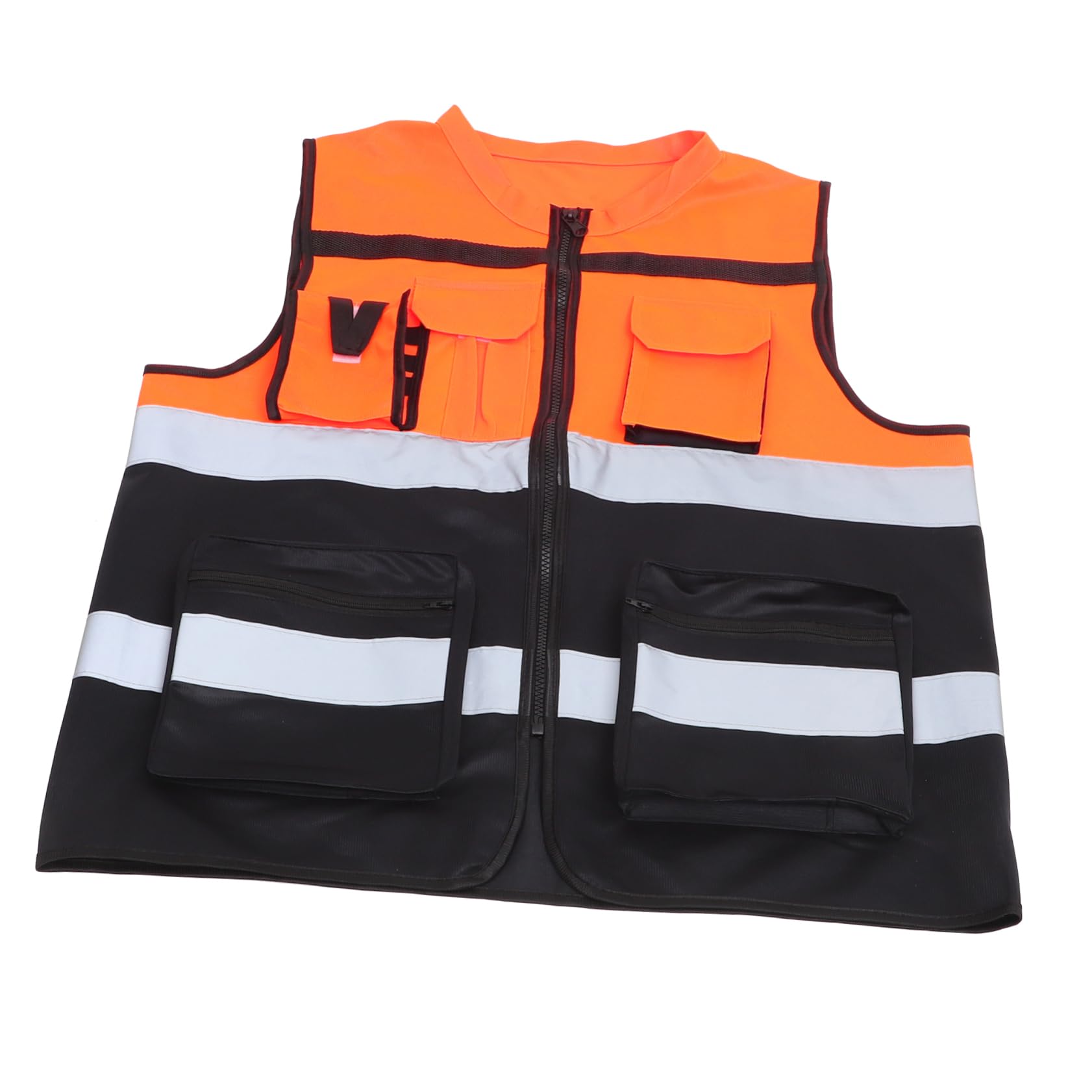 SHINEOFI Chaleco Reflector Adulto Protector Ciclismo Noche Correr Seguridad De Neón Chaleco Reflectante De Alta Visibilidad Vest Al Chaleco Negro Ropa Alta Visibilidad Hombre Tela De Nailon