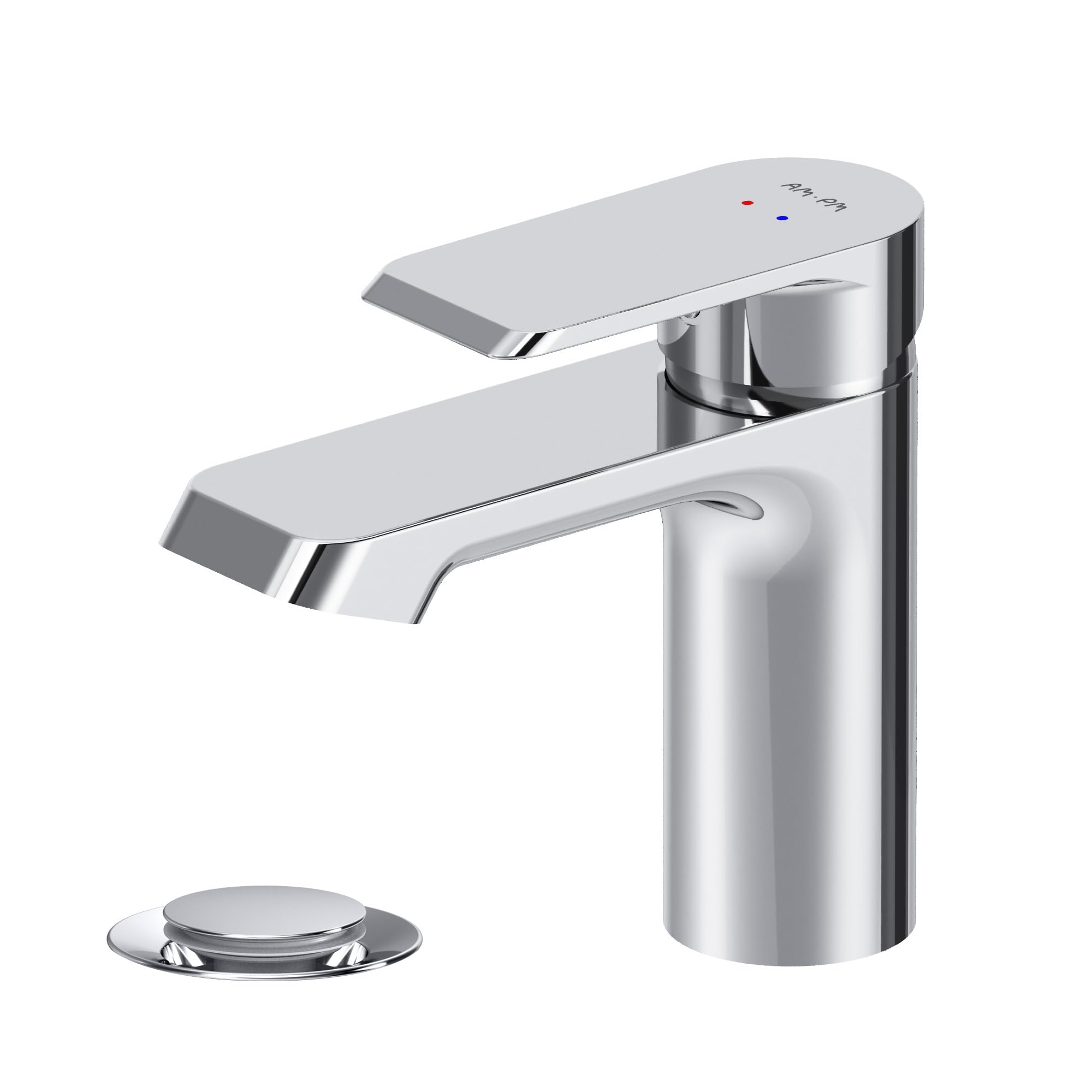 Robinet laiton AM.PM mitigeur lavabo monocommande design élégant de salle de bain