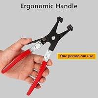 Vista 6 de Alicates de abrazadera de manguera de radiador automotriz, alicates de abrazadera de resorte profesional, herramienta de abrazadera de manguera