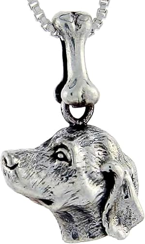 Sterling Silver Golden Retriever Dog Pendant