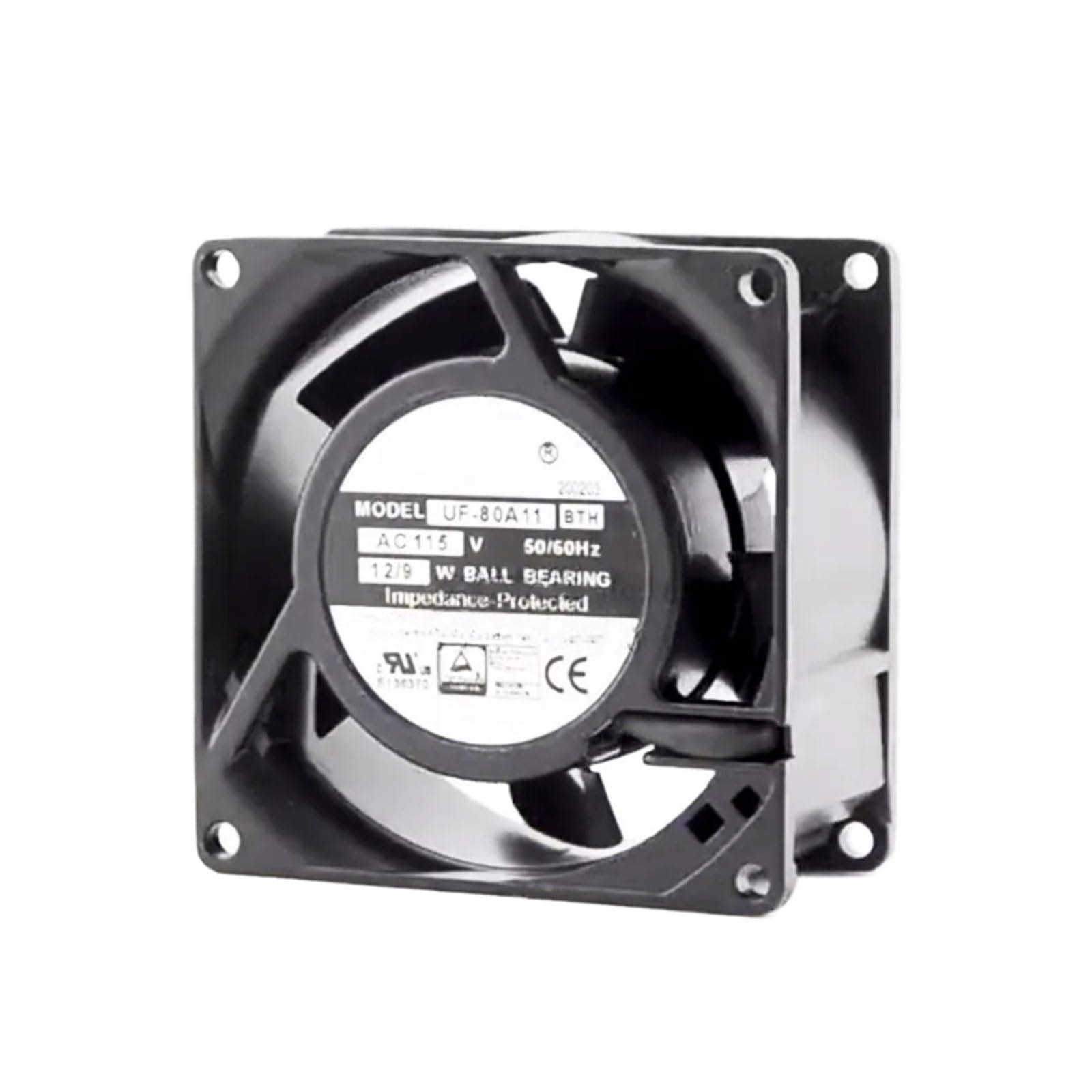 Gehäuse-Lüfter 80 x 80 x 38 mm, 115 V AC, 12/9 W, UF-80A11 BTH-Kühler, Schaltschrank