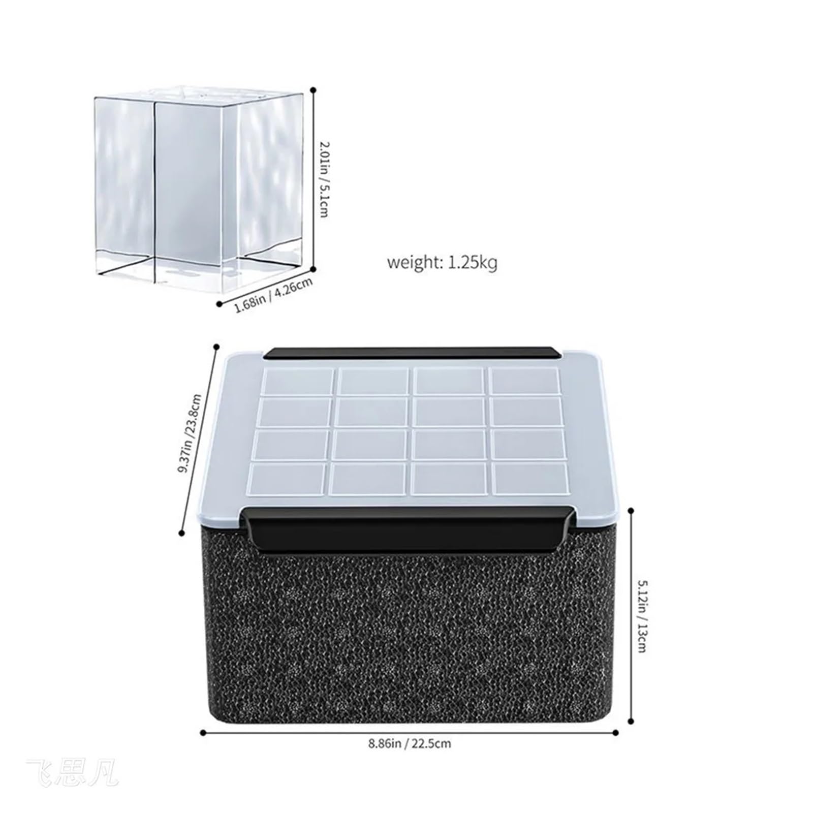16 Stück hochtransparente Eiswürfelform aus Silikon for Zuhause, Whiskey, Bar, Küchenzubehör