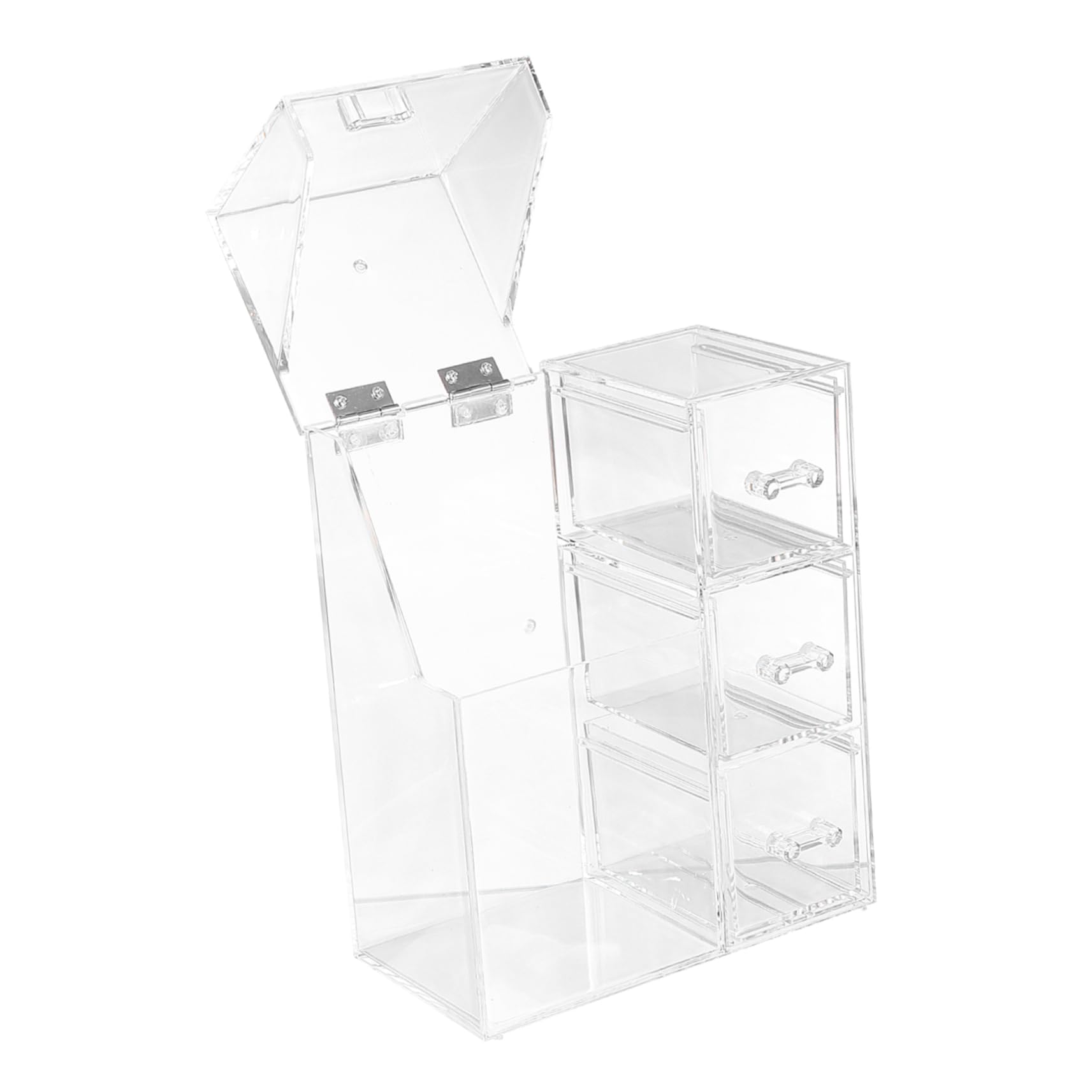 VALICLUD Boîte De Rangement Pour Pinceaux De Maquillage Étui De Voyage Transparent Pour Pinceaux De Maquillage Boîtes De Rangement Pour Cosmétiques Avec Couvercles Conteneurs Pour