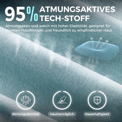 Sedia da gaming in tessuto con cuscino primaverile, supporto lombare per ufficio, con poggiapiedi per adulti, ergonomica, grande e alta, per Office Gaming, Aqua - Sedia gaming - Immagine 2