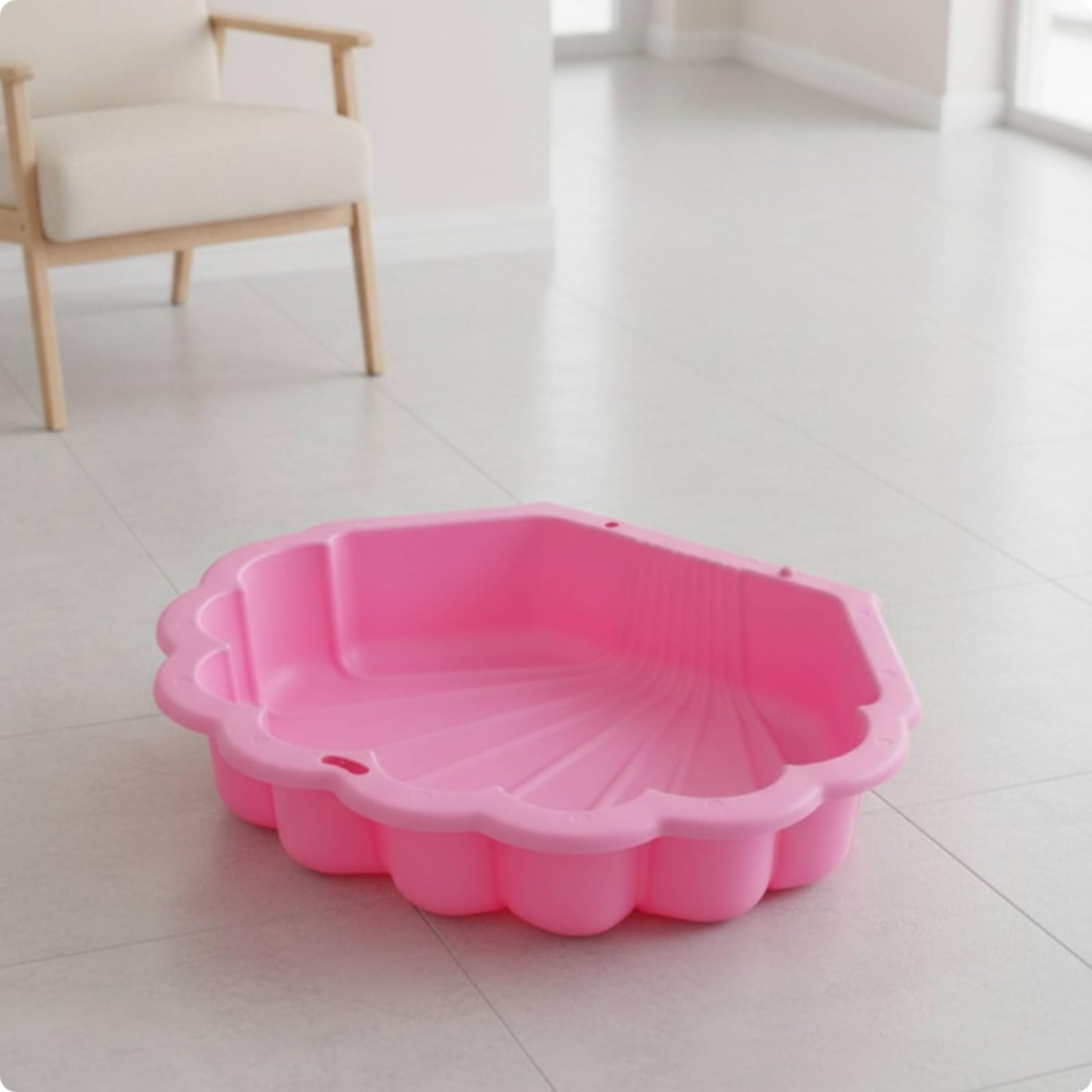 Sensorikbecken abgerundet Sandspielschale leicht zu reinigen Wasserspielschale für Zimmer, Grün