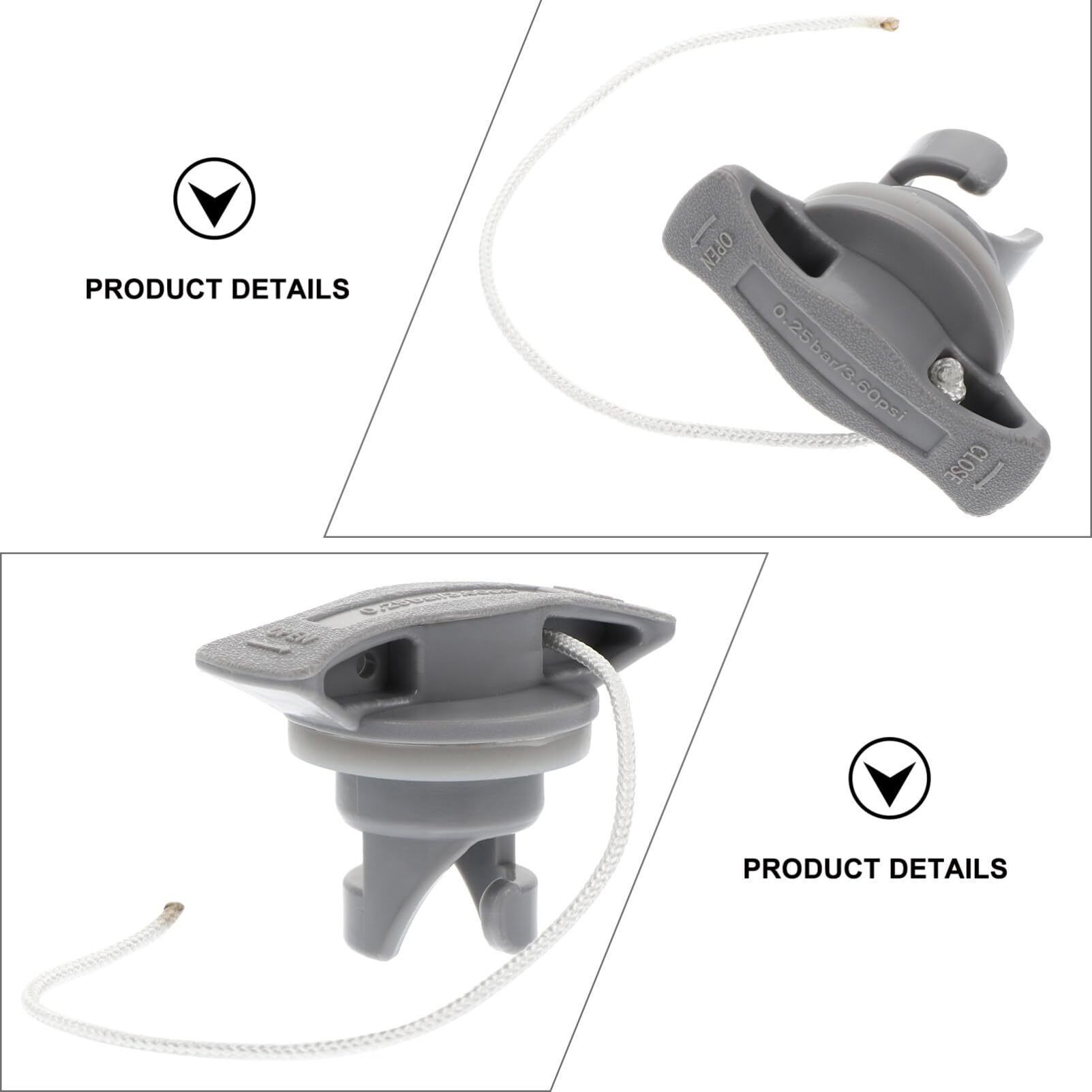 Toddmomy De Valve D'air Pour Kayak À 8 Trous Pièces De Bateau Gonflable Installation Facile Pour Kayak Canoë Piscine