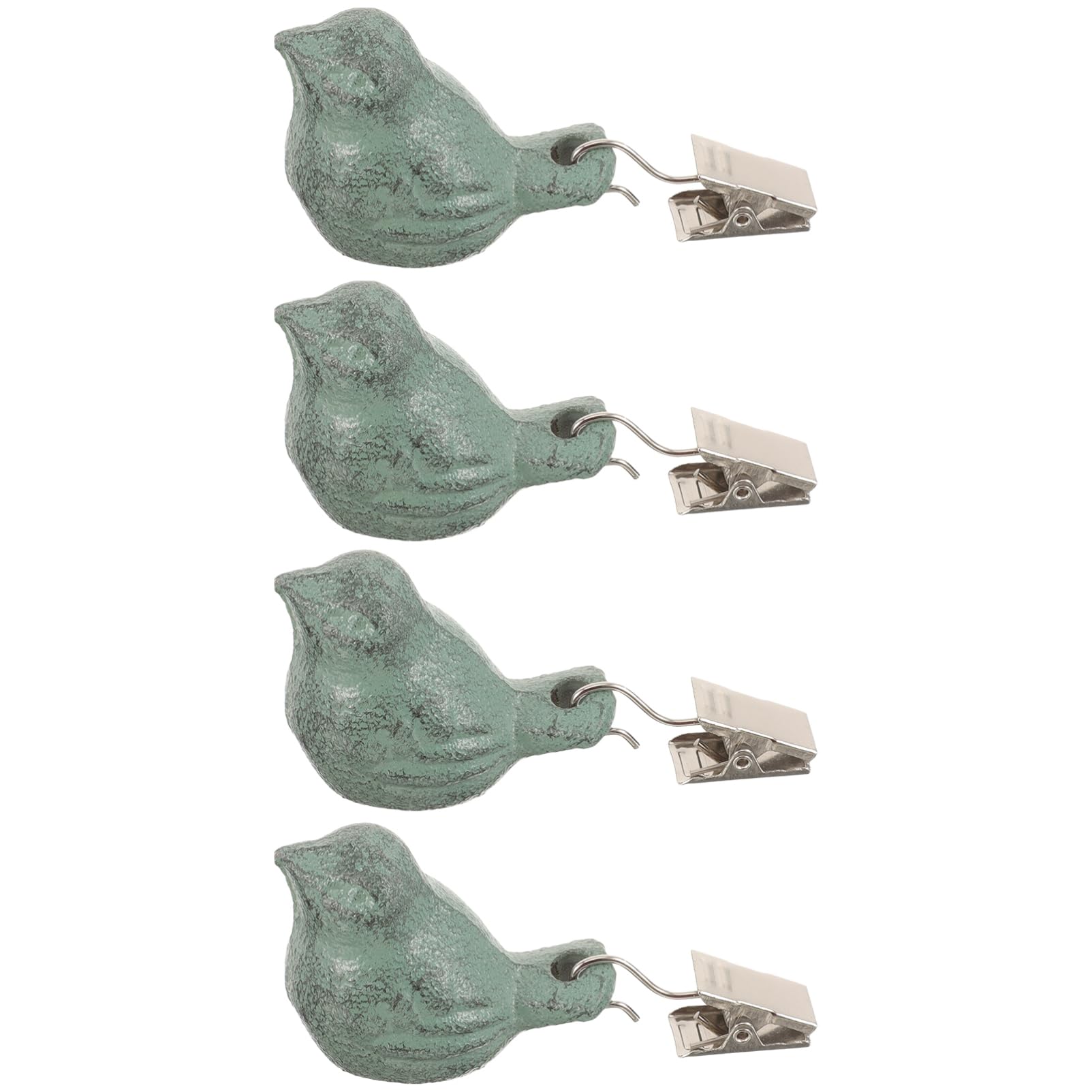 DECHOUS Set da 4 Clip Fermatovaglia a Forma di Piccolo Volatile in Metallo Verde, Pesi Decorativi Creativi per Tovaglie da Tavola, per Picnic All'aperto e Protezione dal Vento