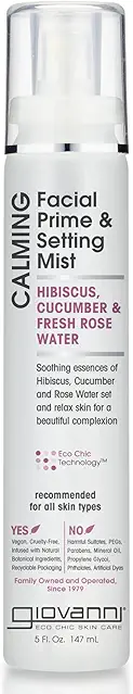GIOVANNI Calming Facial Prime Setting Mist - Hibiscus,...