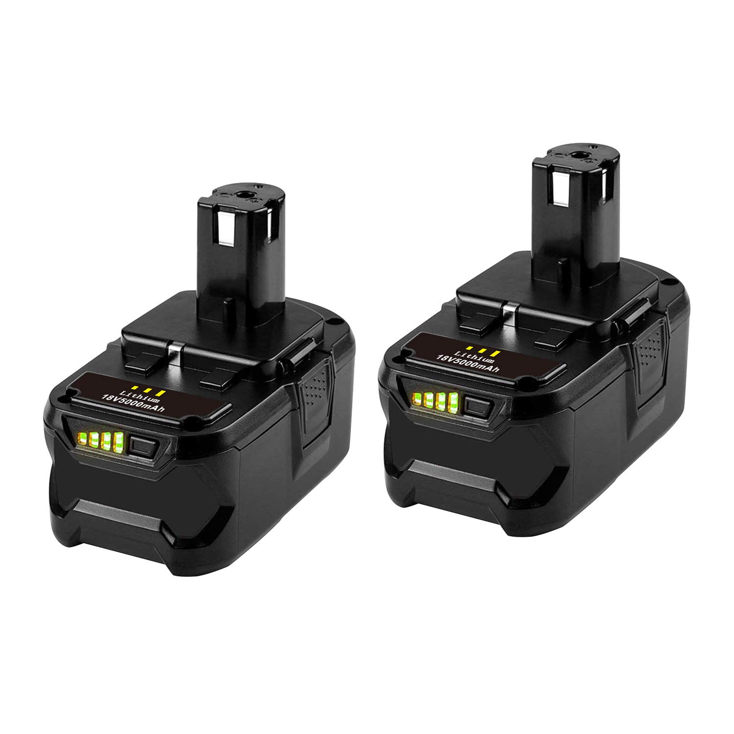 [2Pack] 18V Lithium-ion Replacement Battery for Ryobi P108 P100 P102 P103 P104 P105 P107 P109 Cor 18