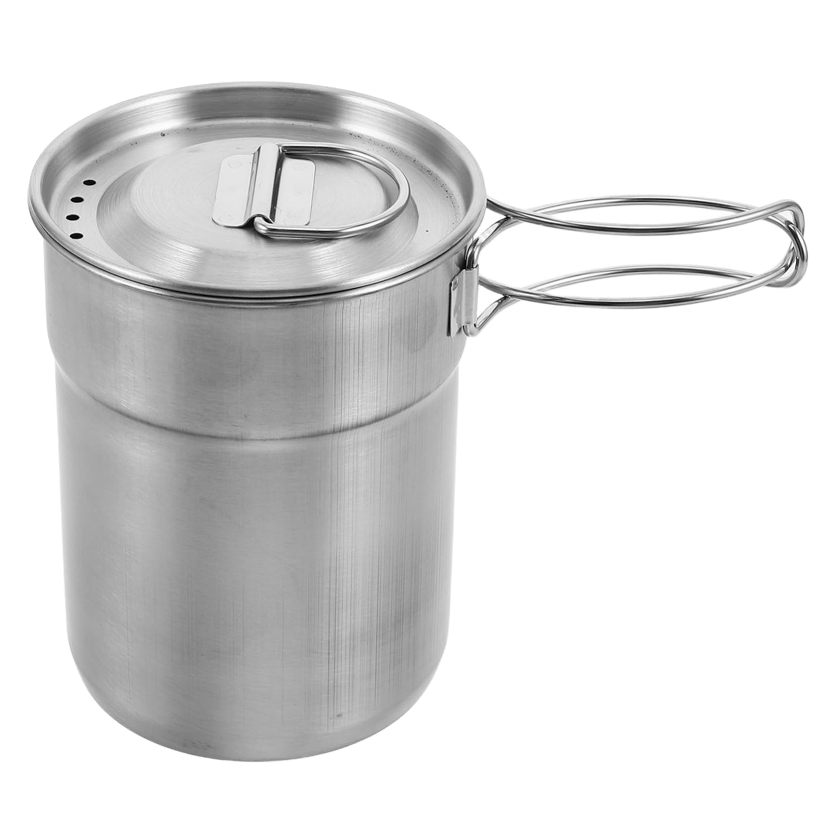 Happyyami 2 Stück Edelstahl Faltbecher mit Henkel, 304, Stapelbar