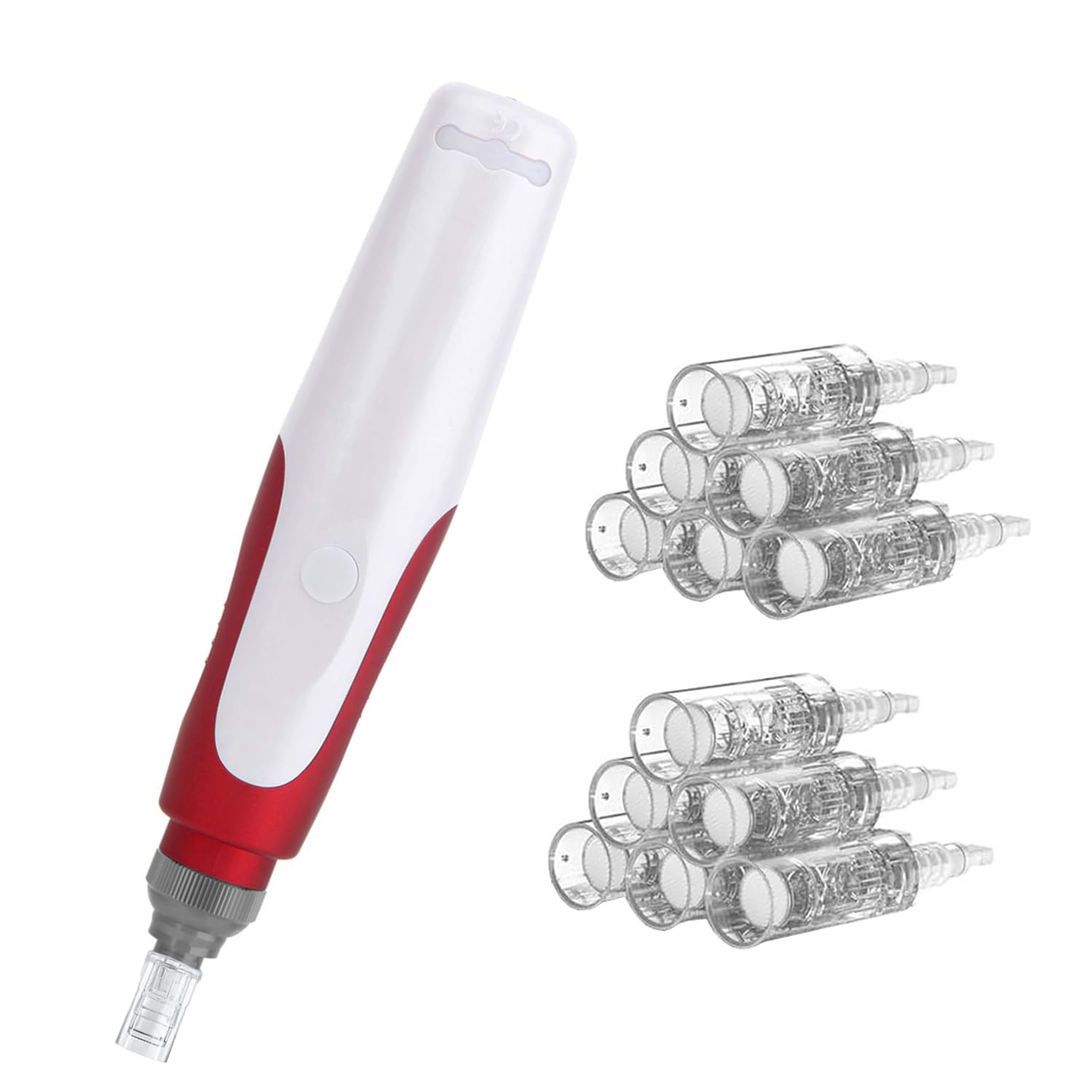 Microneedling Pen with 0.25mm Needles,Derma Roller Pen Kit,Microneedle Beauty Tool for Men Women Personal Use At Home