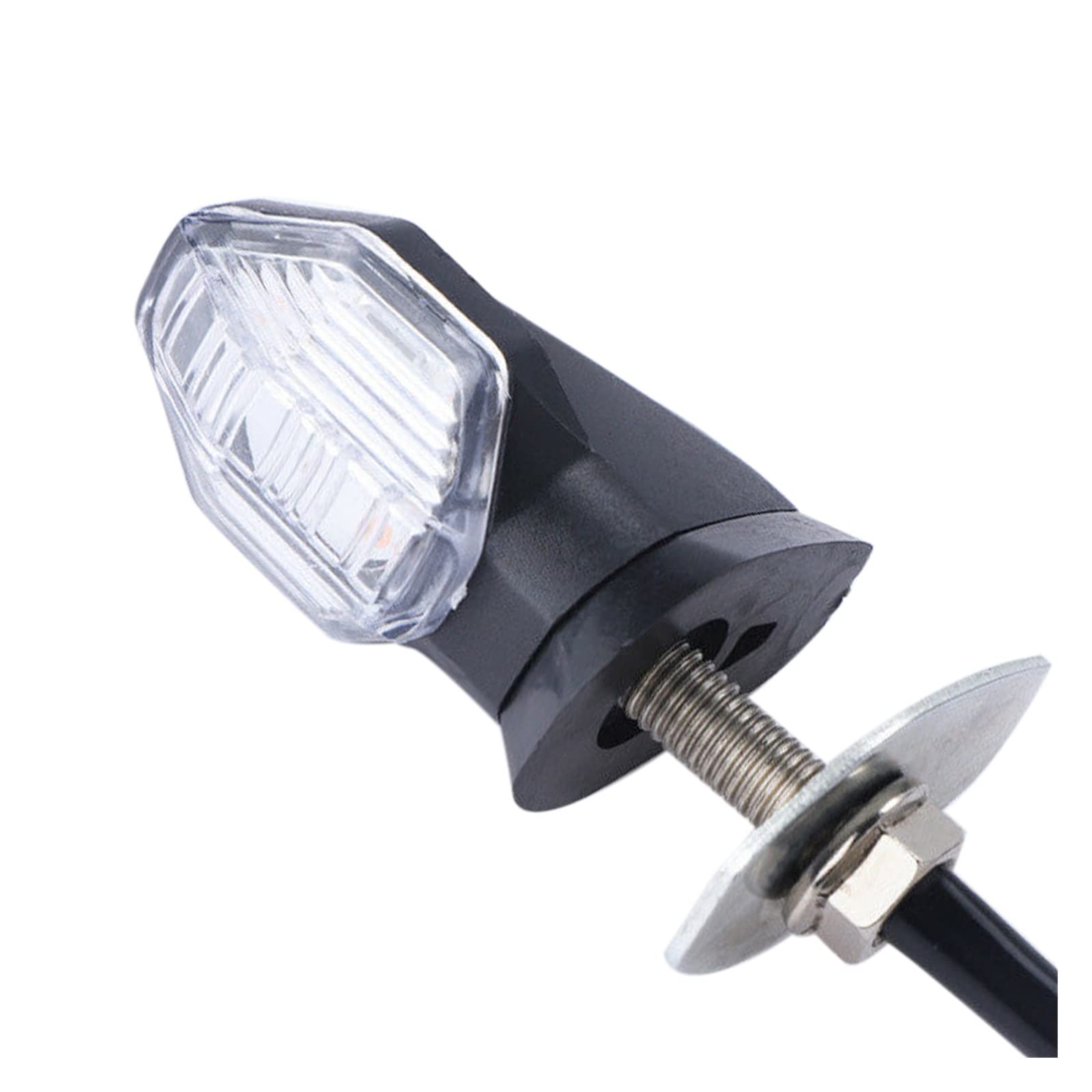 Oświetlenie tablicy rejestracyjnej 1 Para Przedniego Lewego Prawego Kierunkowskaz LED Migacz Bursztynowy Do Motor Terenowy 12V Motocykl