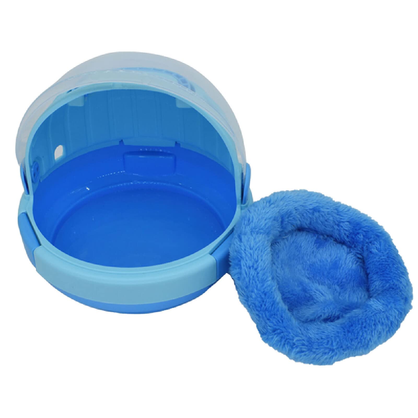 Domek dla ptaków, kapsuła kosmiczna, przenośna, ciepła klatka papug, wysiadywanie, ciepłe gniazdo, małe, niebieskie(Blue)