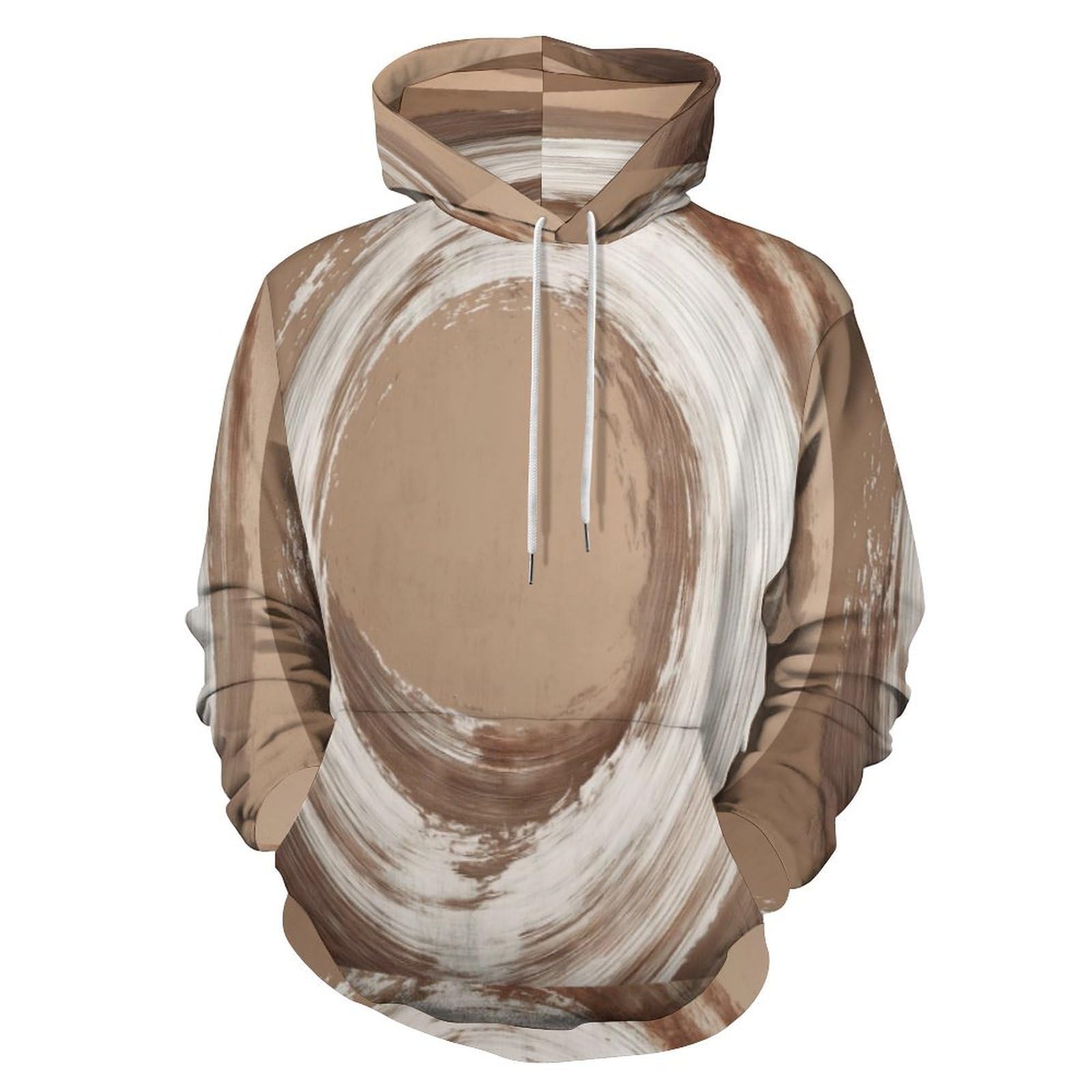 Pull imprimé couple géométrique 3D au graphisme abstrait haut de gamme - 8