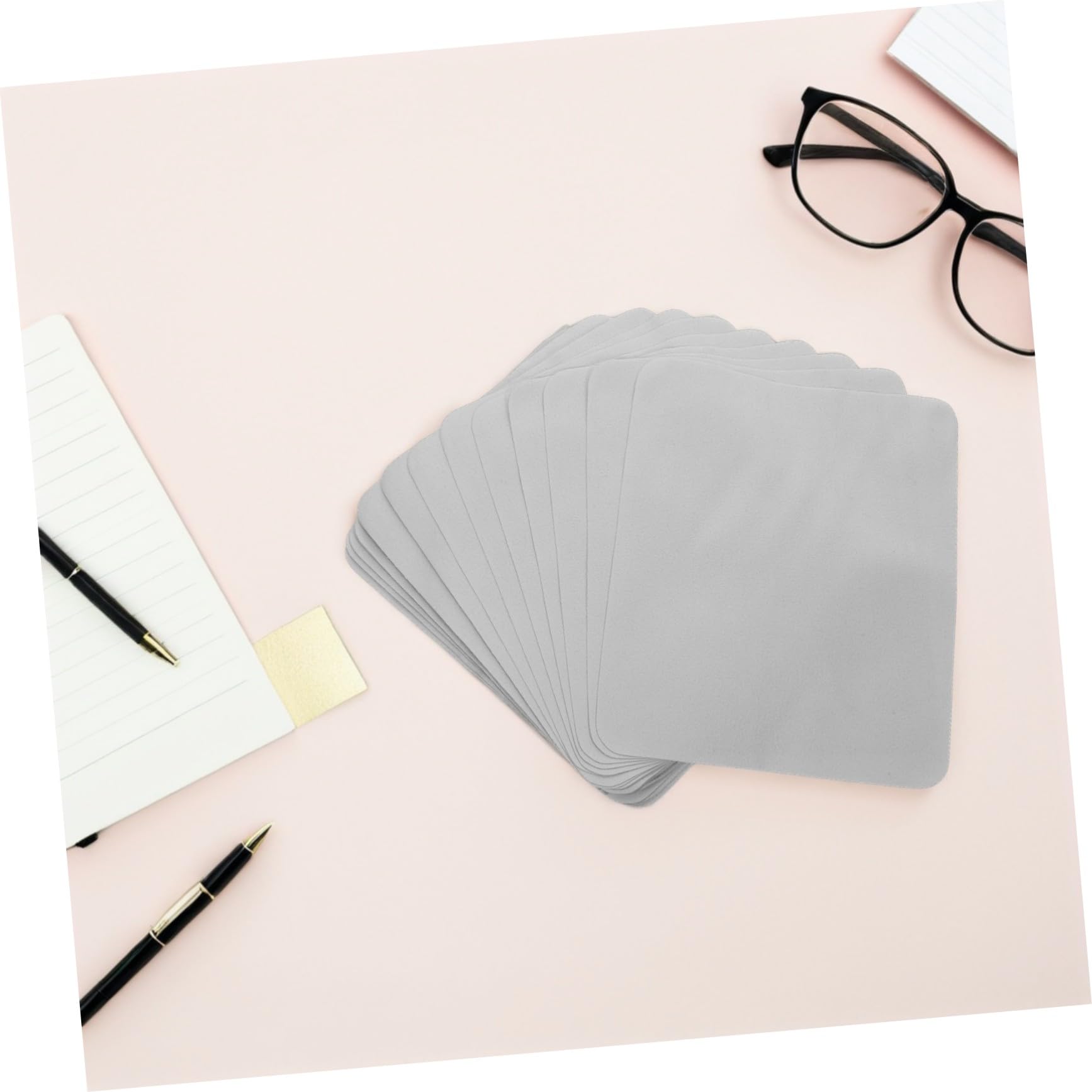BESTYASH 100 Paños De Microfibra Para Gafas Toallitas Para Portátiles Tabletas Almohadillas Limpiadoras De Pantalla Paños De Microfibra Para Gafas Cámaras Lentes
