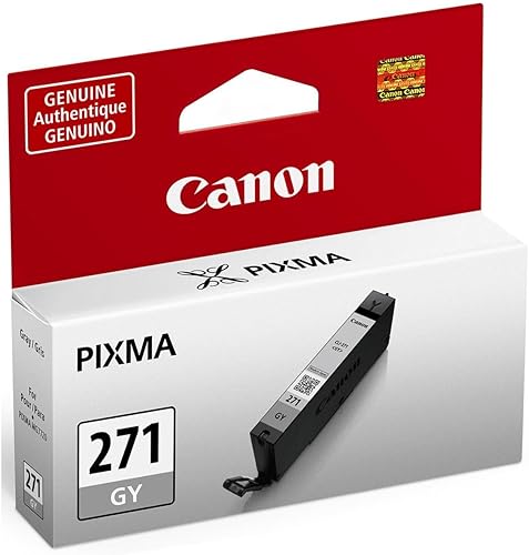 Miniatura 2 de Canon CLI-271 Depósito de tinta gris de 0.2 fl oz para impresoras PIXMA MG7720, TS8020, TS9020, paquete de 2