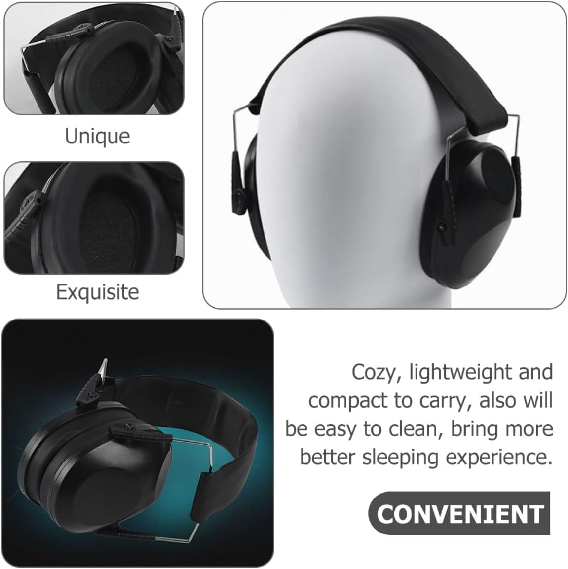 Adjustable Hearing Protection Ear Cover for Rest Focus Concerts Travel Comfortable Noise Reduction Headphones