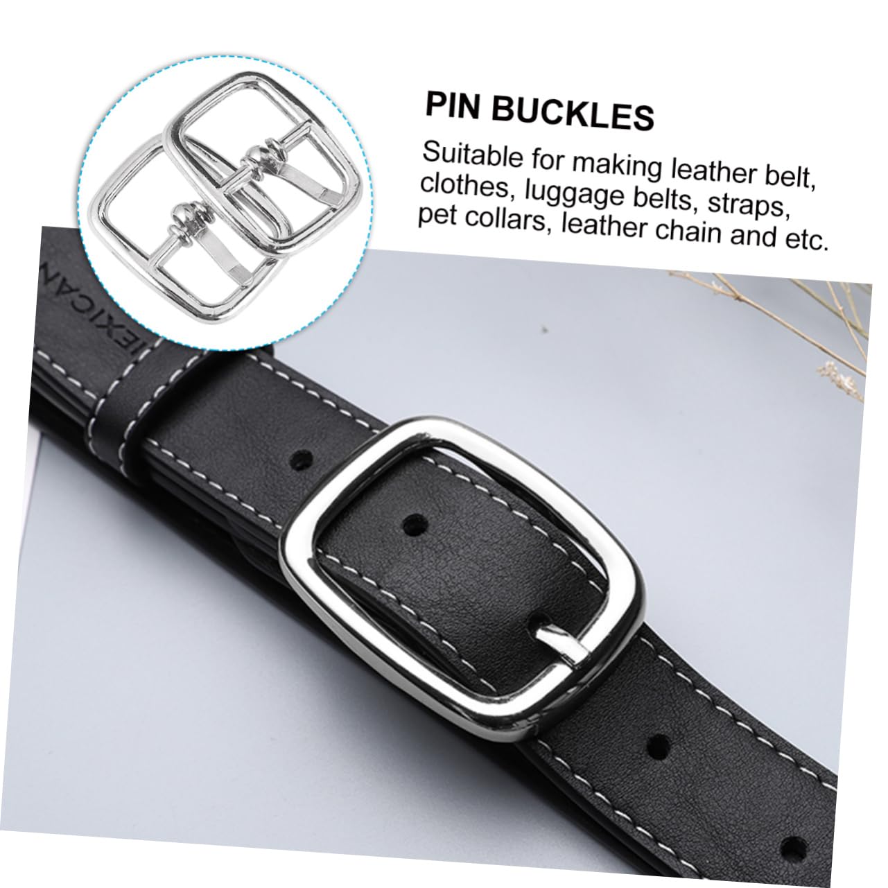 Lurrose 150pezzi Fibbia Per Cinture e Borse Accessori Fai Da Te Resistente e Durevole Argento