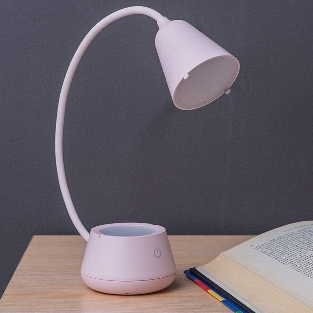 DieffematicTD Lampa biurkowa Przenośna lampa stołowa oczu, gęsiąnik, ściemnialna lampa stołowa składana - port ładowania USB, kontrola czujnika dotykowego, kemping zewnętrzny, przenośne ładowanie, ela