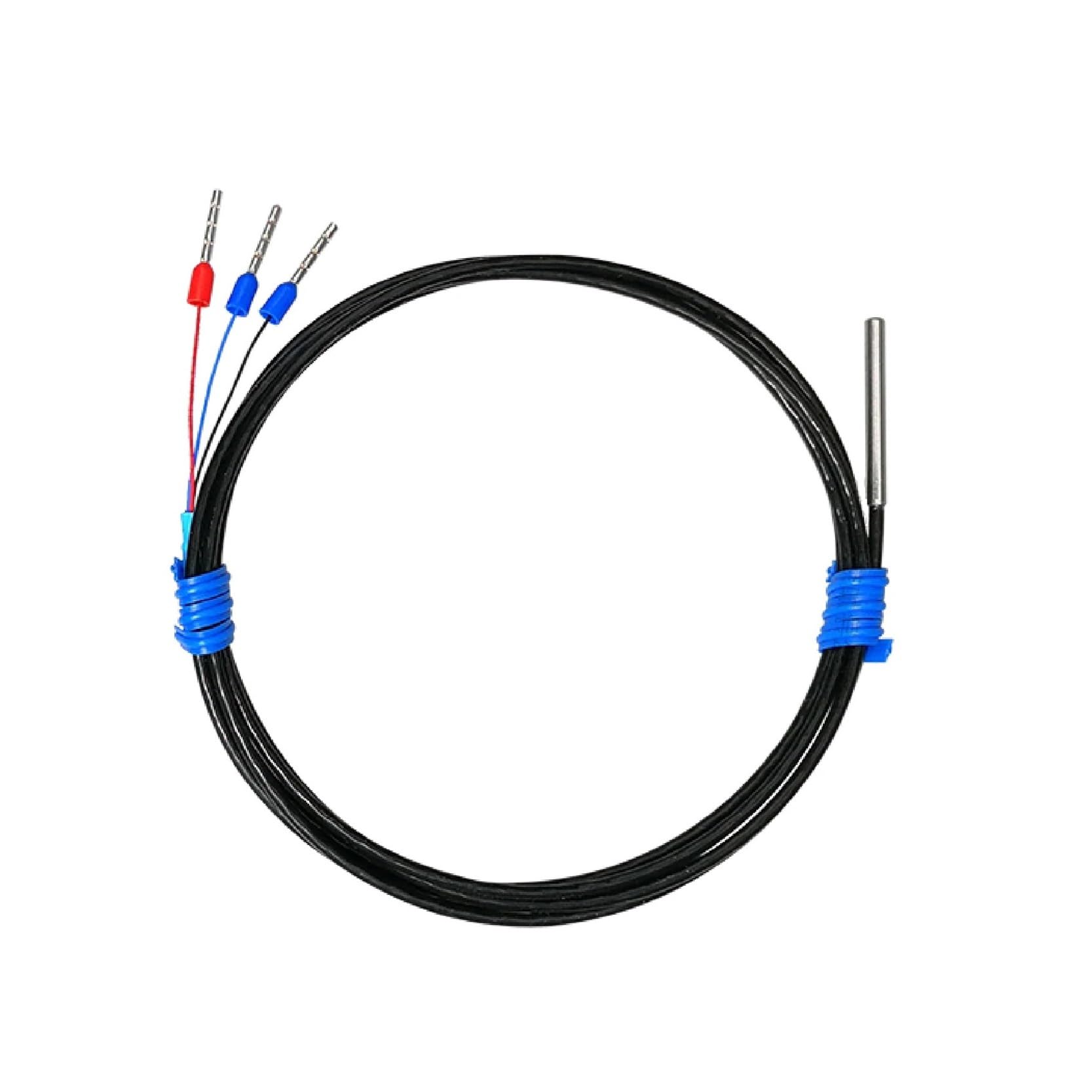 Sensor de temperatura PT100 φ1,5/2/3/4mmSonda RTD impermeable, sonda delgada de acero inoxidable en miniatura, Sensor de precisión(Probe-4-30mm-4m)