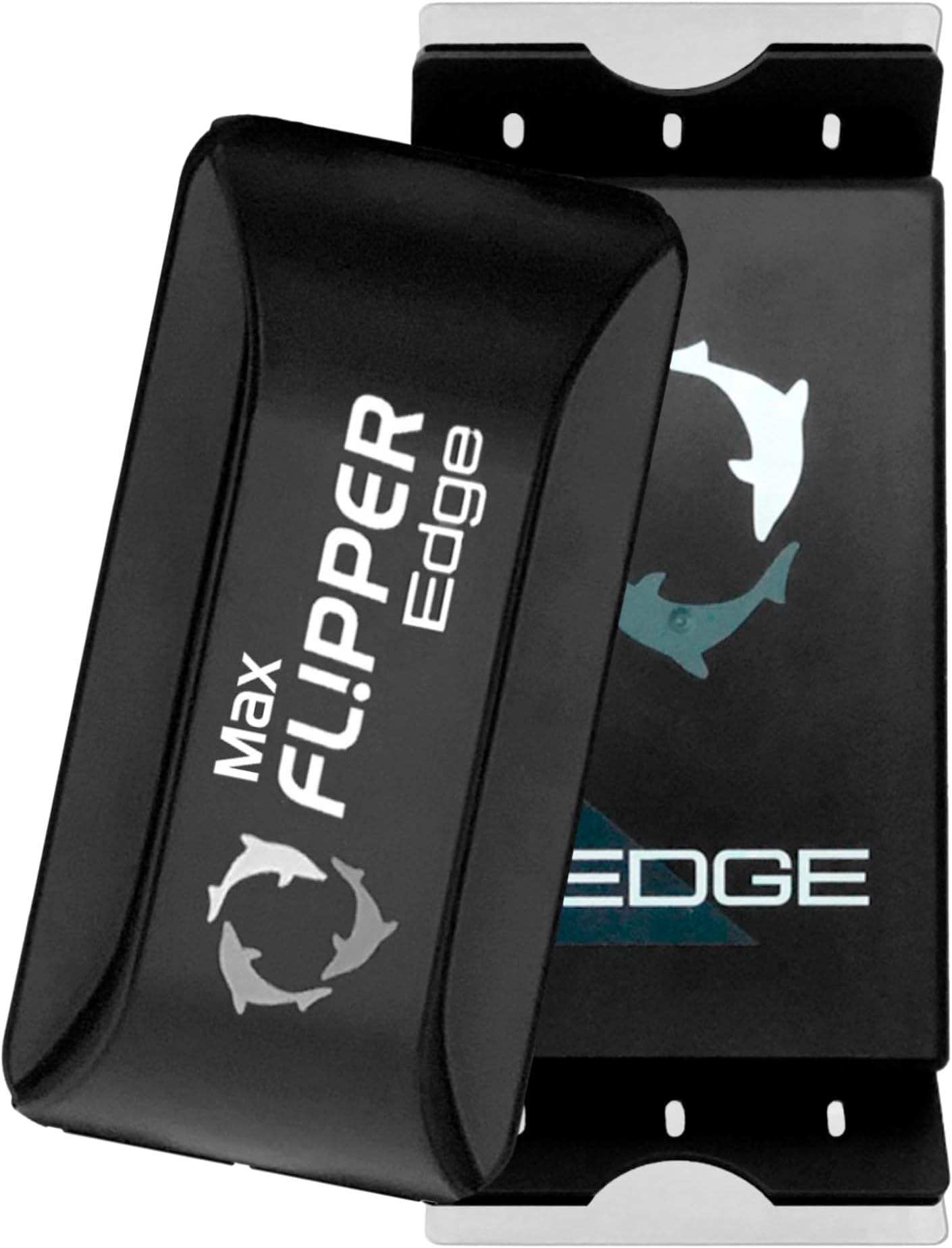 FL!PPER Edge 2-in-1 Scrubber Scraper Floating Magnetic Fish Tank Aquarium Cleaner with Dual Blades - Efficient Glass & Acrylic Aquarium Cleaning Tools (MAX)