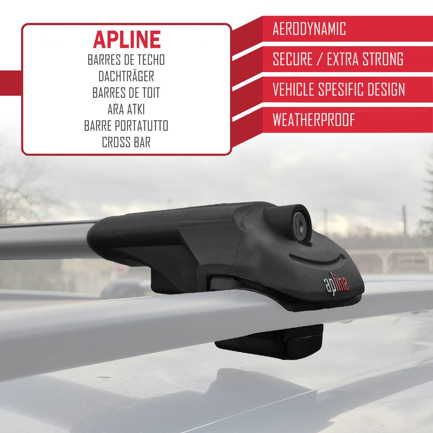 Compatible con Citroen Berlingo 3 (K9) 2019-2022 Modelo Ace-1 Barra de Techo Auto Portaequipajes Barras Transversales Gris Aluminio 2 Barras