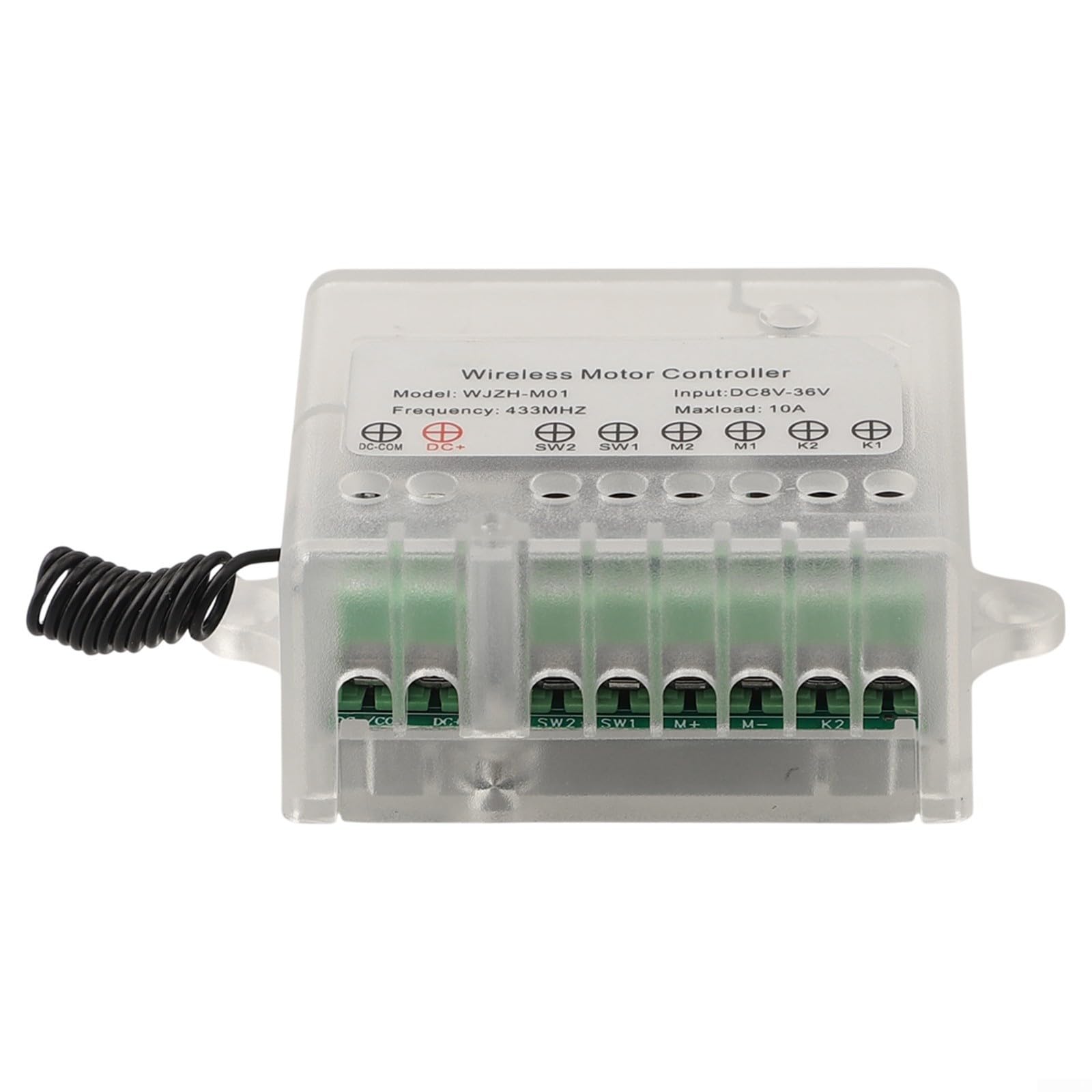 Mando a distancia para interruptor de control de actuadores lineales, compatible con motores de 8-36 V CC, 10 A, RF inalámbrico