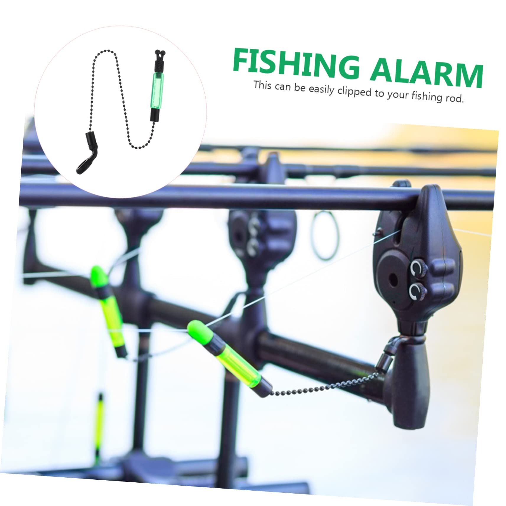 Abaodam Fishing Accessories 3pcs Fishing Alarm Bite Alarms Line Gear Alert Indicator Easy to Use Practical