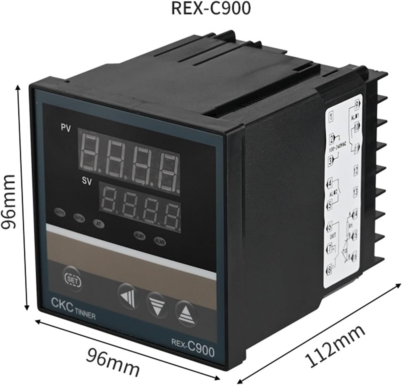 DC24V PID Temperature Controller Digital Display Thermostat SSR Relay Output REX C400 C700 C900 K E J PT100 CU50(C700-MAN DC24V)