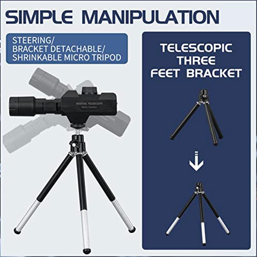 Telescopio monoculare WiFi 70x con treppiede 2MP HD