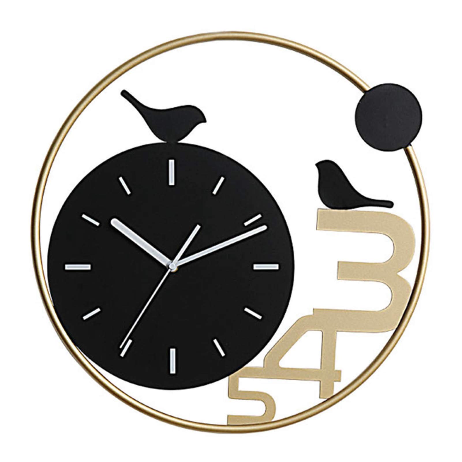 Yxx max -Wall Clock Clock Wall Clock Modern Personalized Creative Battery Operated Silent Non Ticking Bedroom Kitchen Living Room Decor Metal Household Clocks