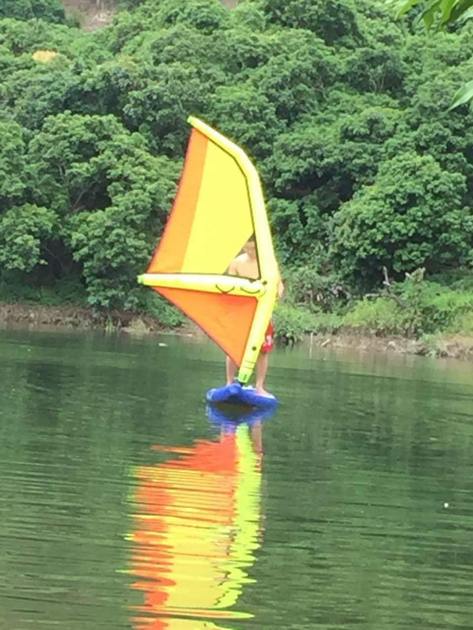 Nadmuchiwana deska surfingowa z PCW SUP żaglówka windsurfing wiosło nowa
