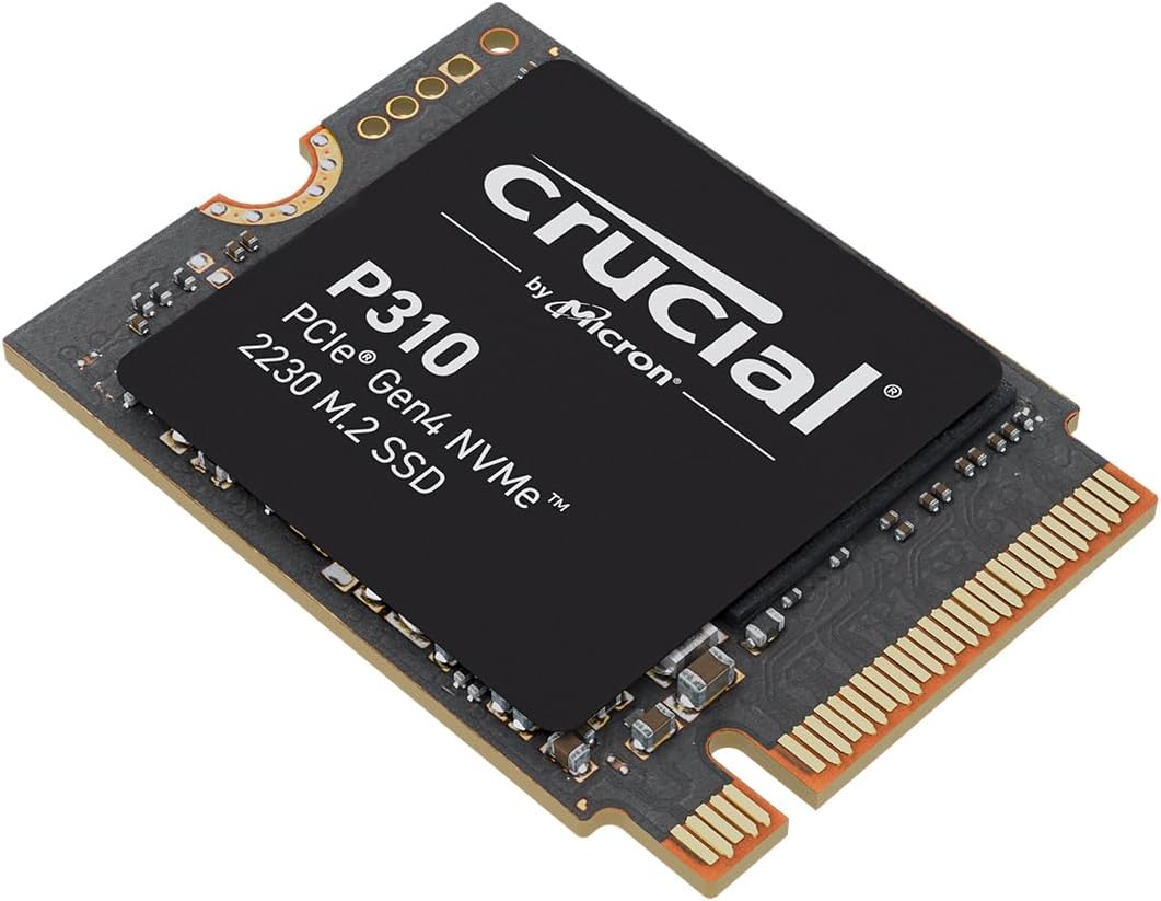 Crucial P310 2TB PCIe Gen4 2230 NVMe M.2 SSD - Up to 7