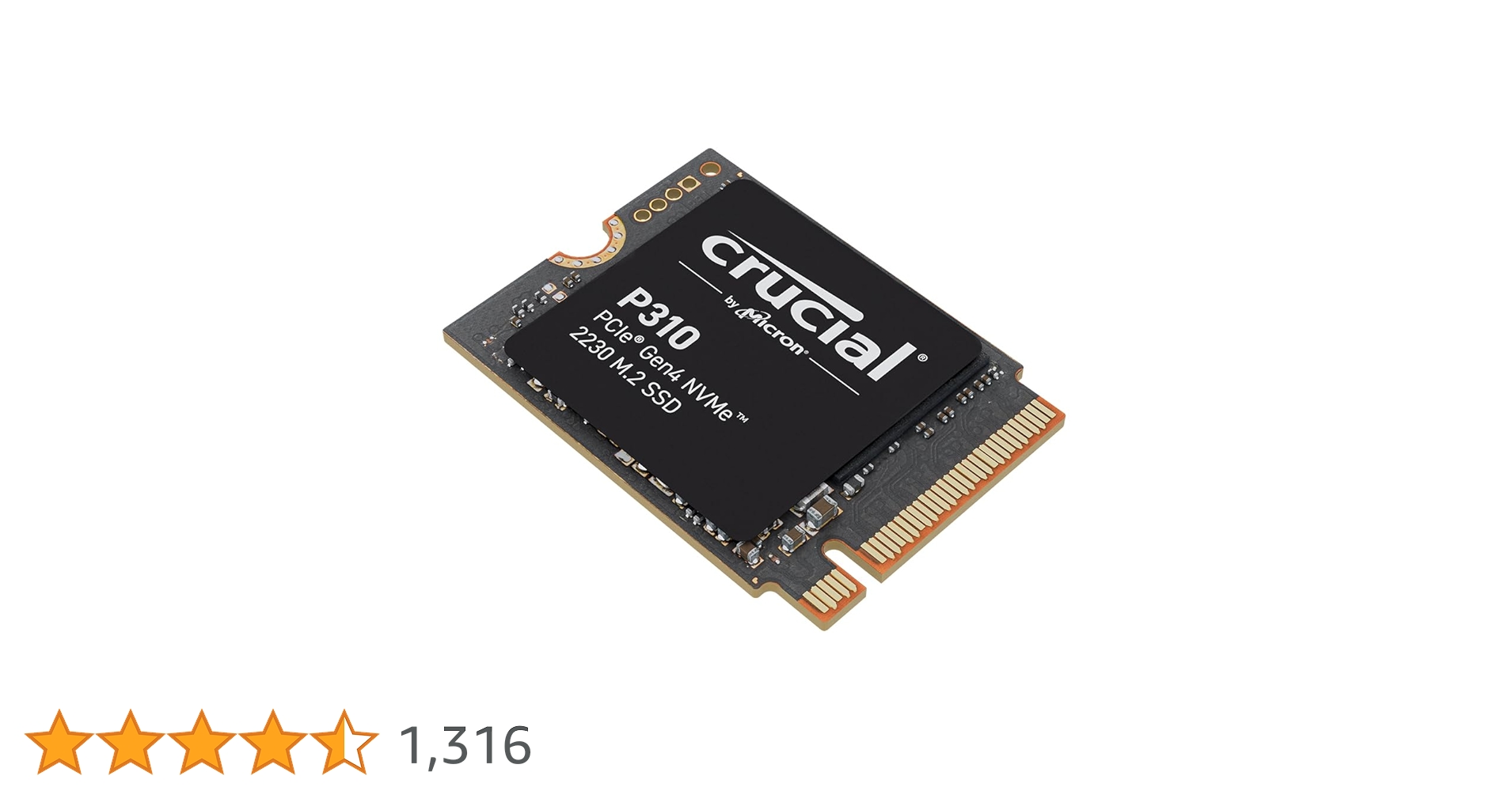グラフィックボード・グラボ・ビデオカード Crucial P310 1TB M.2 SSD Crucial P310 1TB PCIe Gen4 SSD - Ultrafast Gaming Performance.
