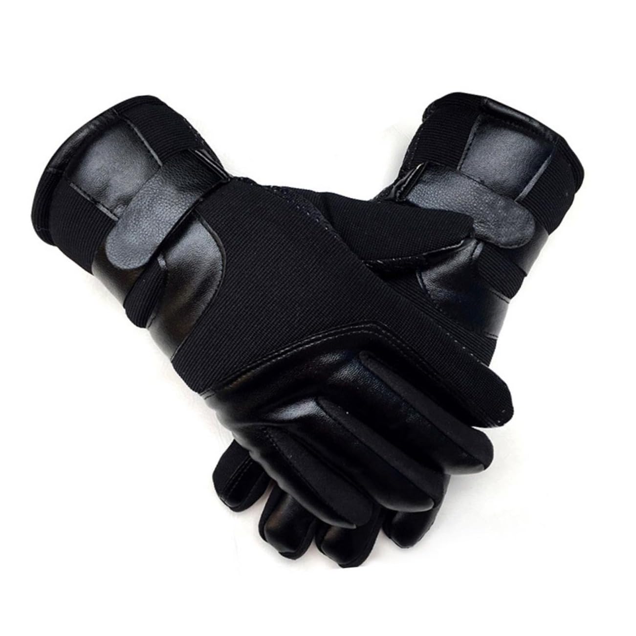 COSMEVIVI Men's Touchscreen Winter Gloves Thicken Leather Windproof Anti-slip for Cold Weather Casual Use