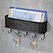 iDesign Twillo Steel Wall Mount Mail and Key Rack - 10.5