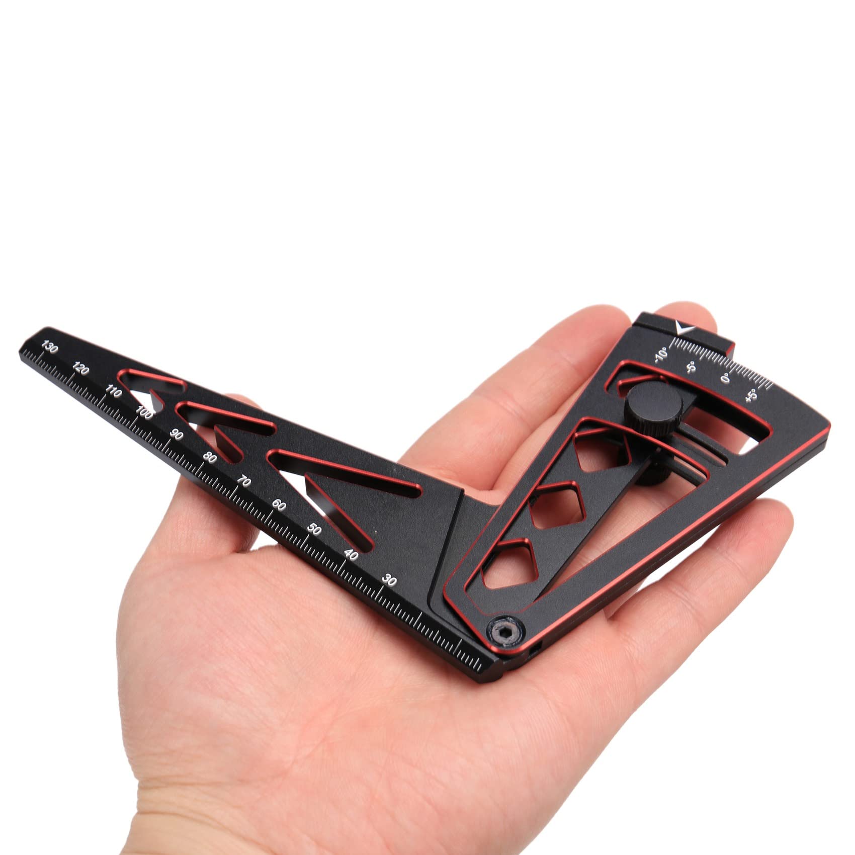 Einstellbares Metall Lineal zum Einstellen der RC Auto HöHe und des Felgensturzes Um 15 Grad Hobby Werkzeuge CNC für 1/8 1/10 RC Auto,2