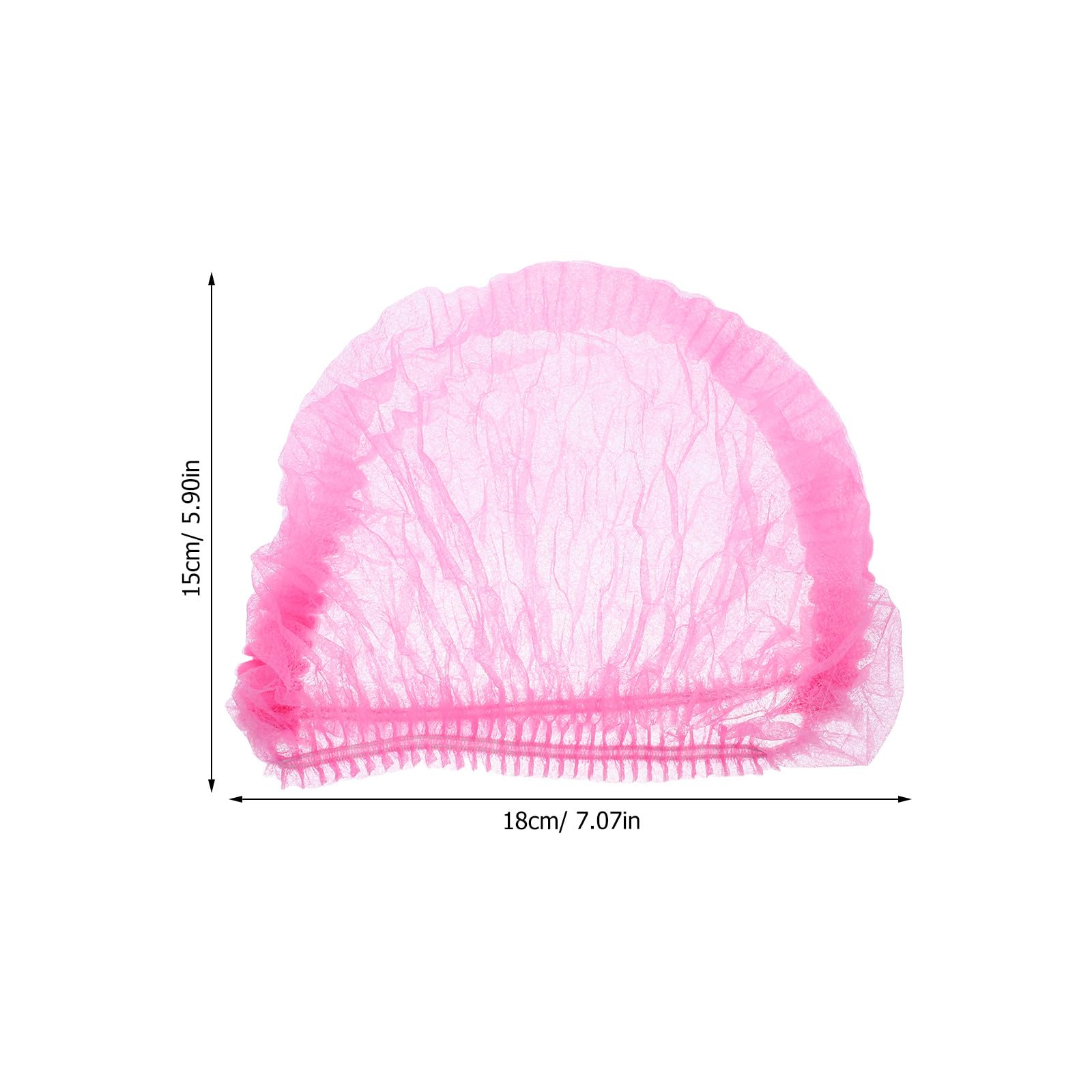 Zerodeko 200pezzi Cuffia Bouffant Usa e Getta Non Tessuta Retina Copri Elastica Cappello Antipolvere Per Officina Laboratorio Salone Catering