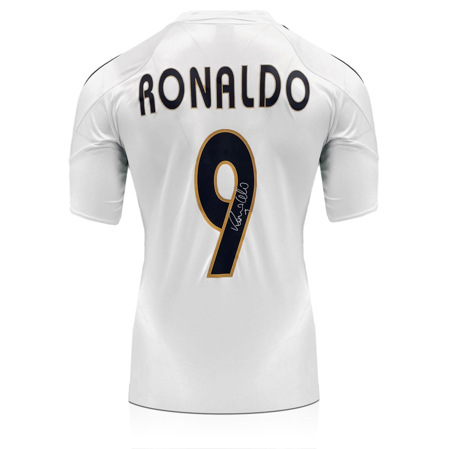 Real Madrid shirt from 2004-2005, signed by Ronaldo De Lima