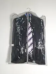 Capa Protetor Para Terno Em TNT com Frente Tranparente